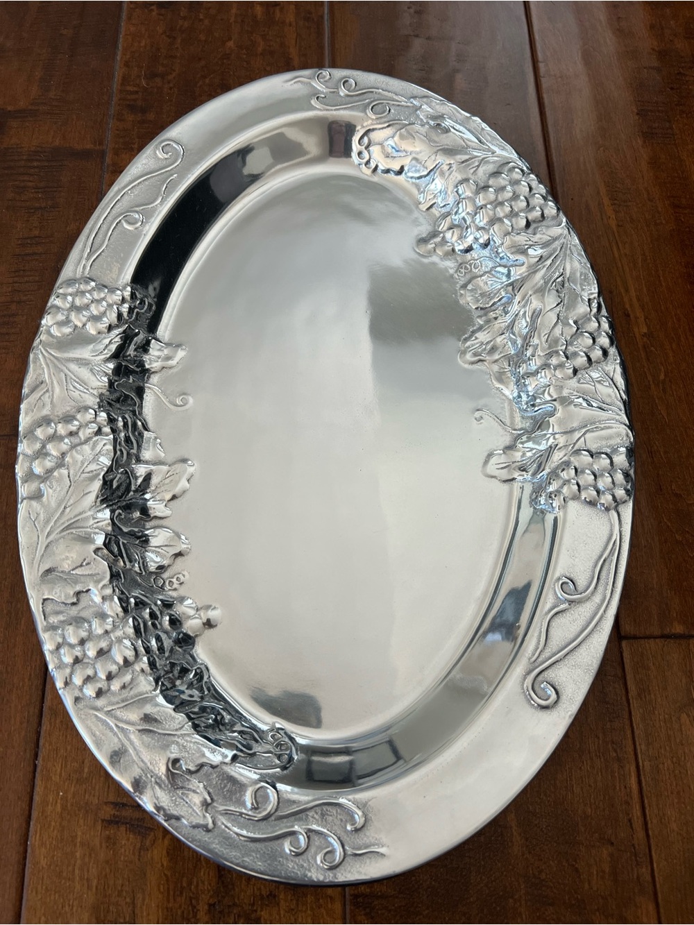 Wilton Armetale Silver Oval Serving Platter